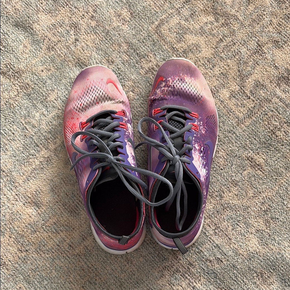 Nike Purple and Orange Running Shoes SZ 8.5
